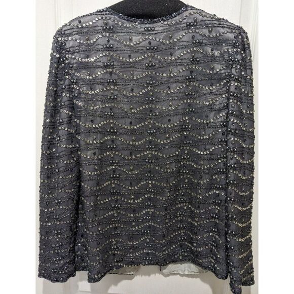 CASSANDRA Stone | Silk Beaded Jacket - Picture 3 of 9